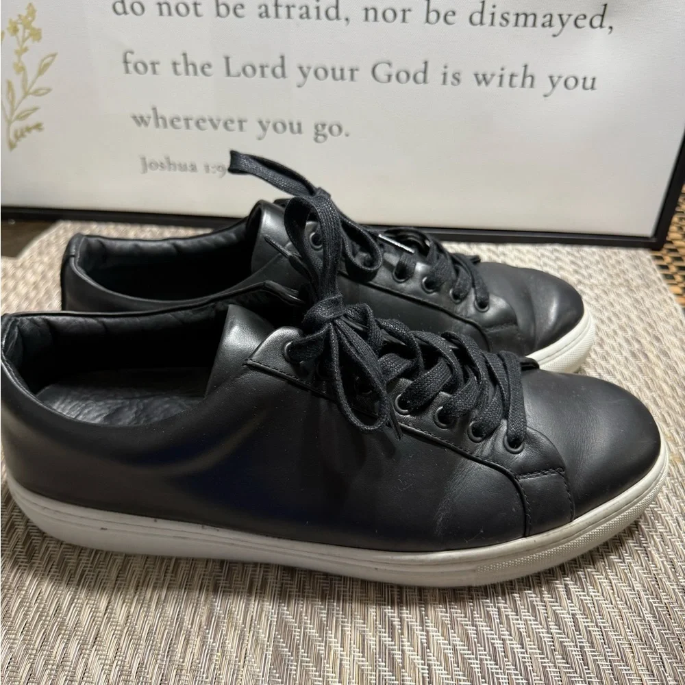 Thursday Boot Company Black Leather Sneakers Men SZ 12. Box 10 - Picture 2 of 6